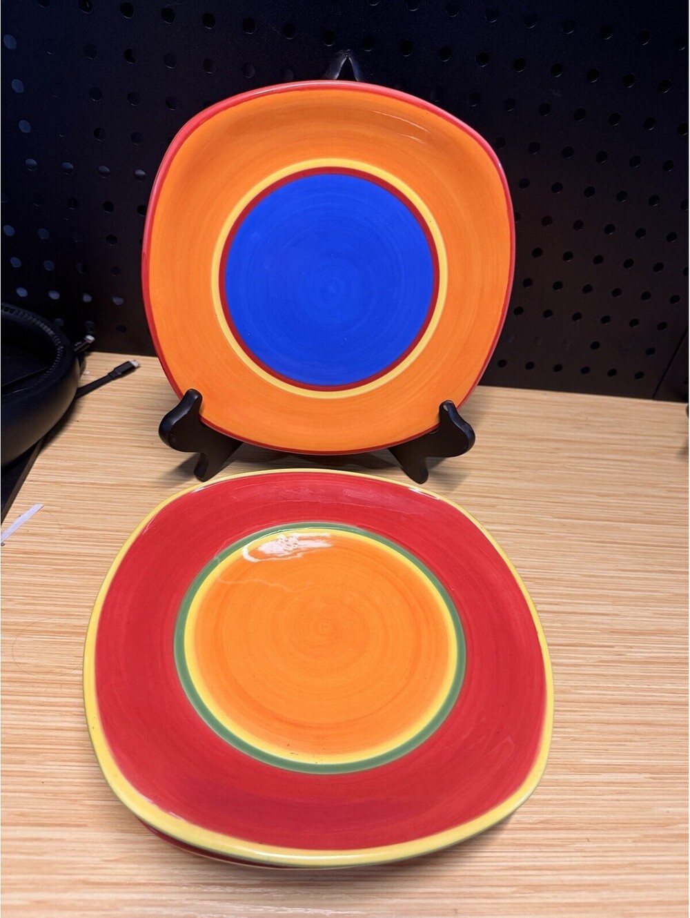 Dansk Caribe Dipping Dishes / Appetizer / Bread & Butter Plate Mixed Lot of 4